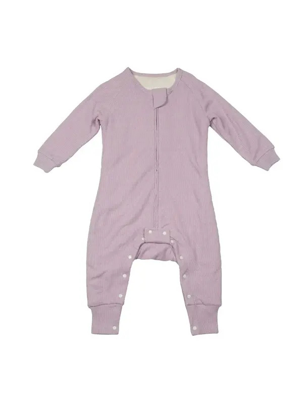 Loulou Lollipop Loulou Lollipop 1 Tog Waffle Sleepsuit - Lavender