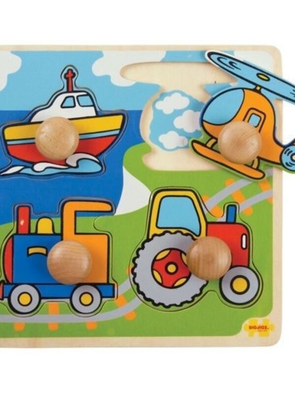 Bigjigs My First Peg Puzzle - Transport