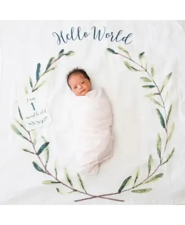 Baby s 1st Year Milestone Blanket Hello Baby