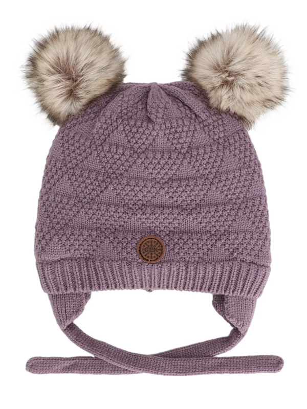 Calikids Calikids Soft Touch Knit Hat w/ Pom Pom
