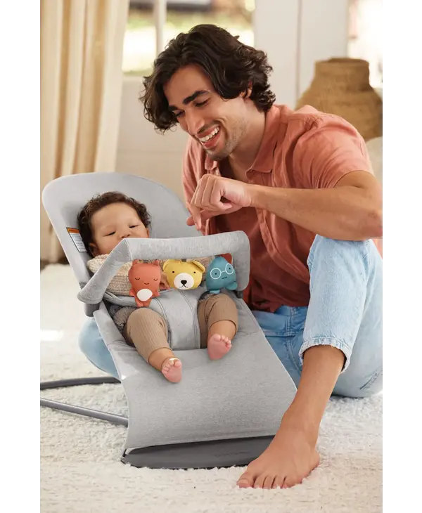 BabyBjorn Bouncer Bliss Woven Light Gray Melange