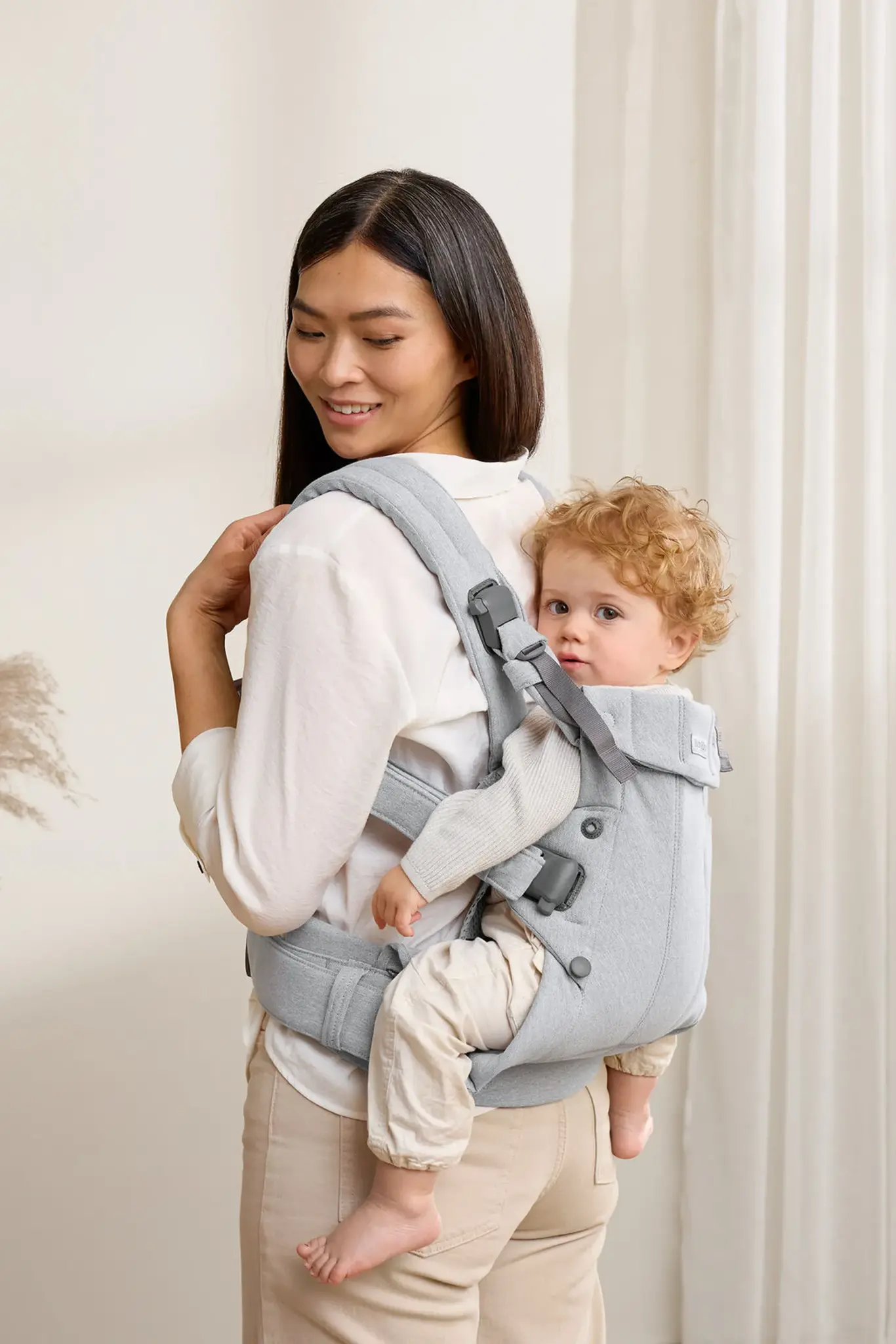 Baby Bjorn Harmony Carrier -  Light Grey Melange