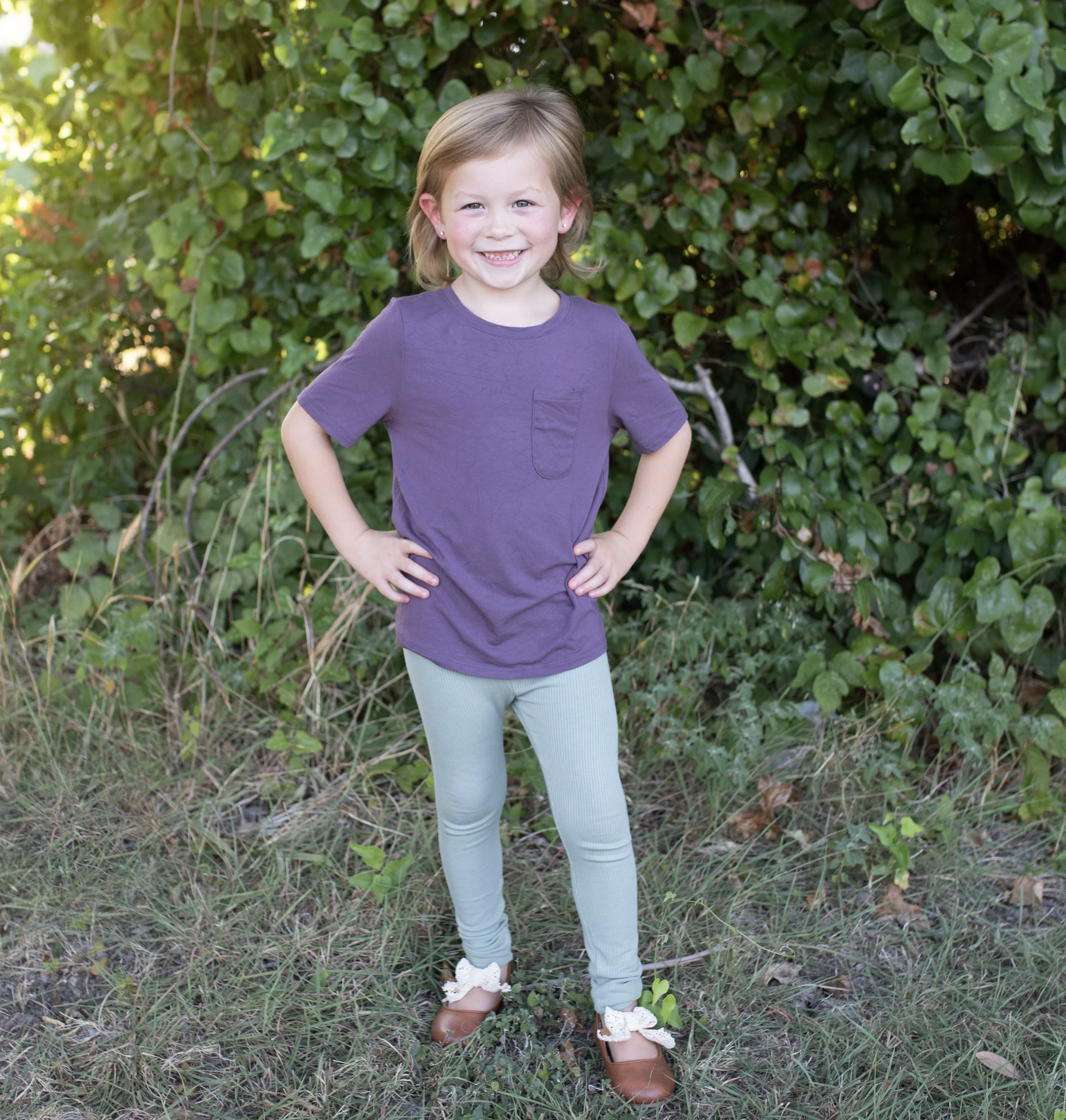 Kyte Rib Leggings - Thyme
