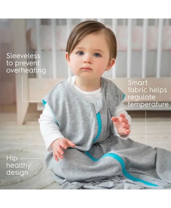 Halo 1.0 Tog SleepSack Grey Aqua Hello Baby