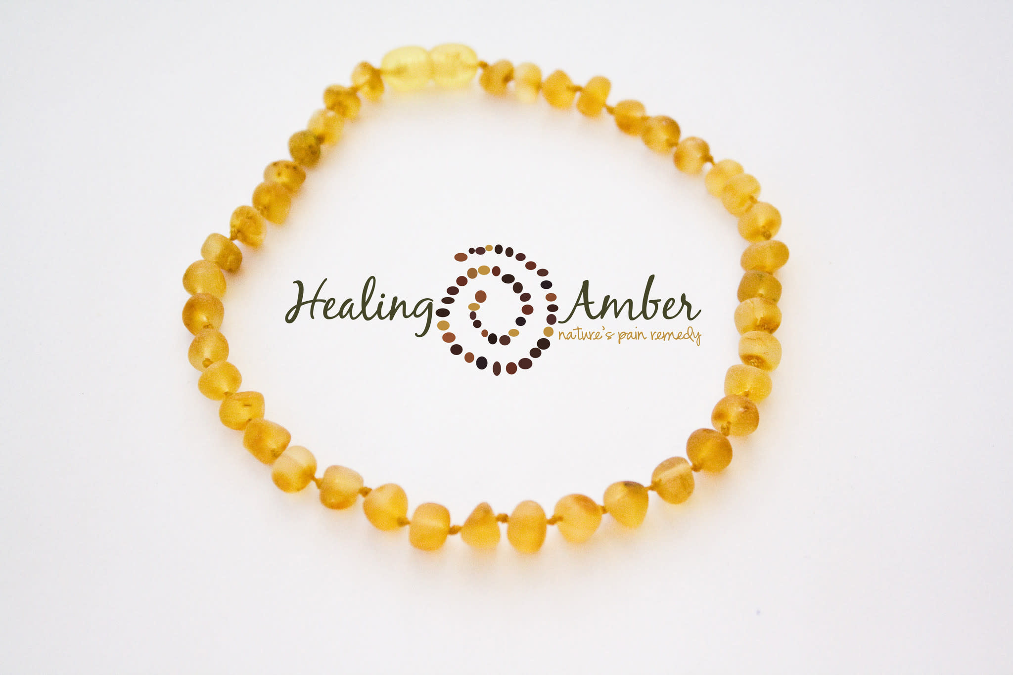 Healing Amber 6.5" Bracelet w/ elastic
