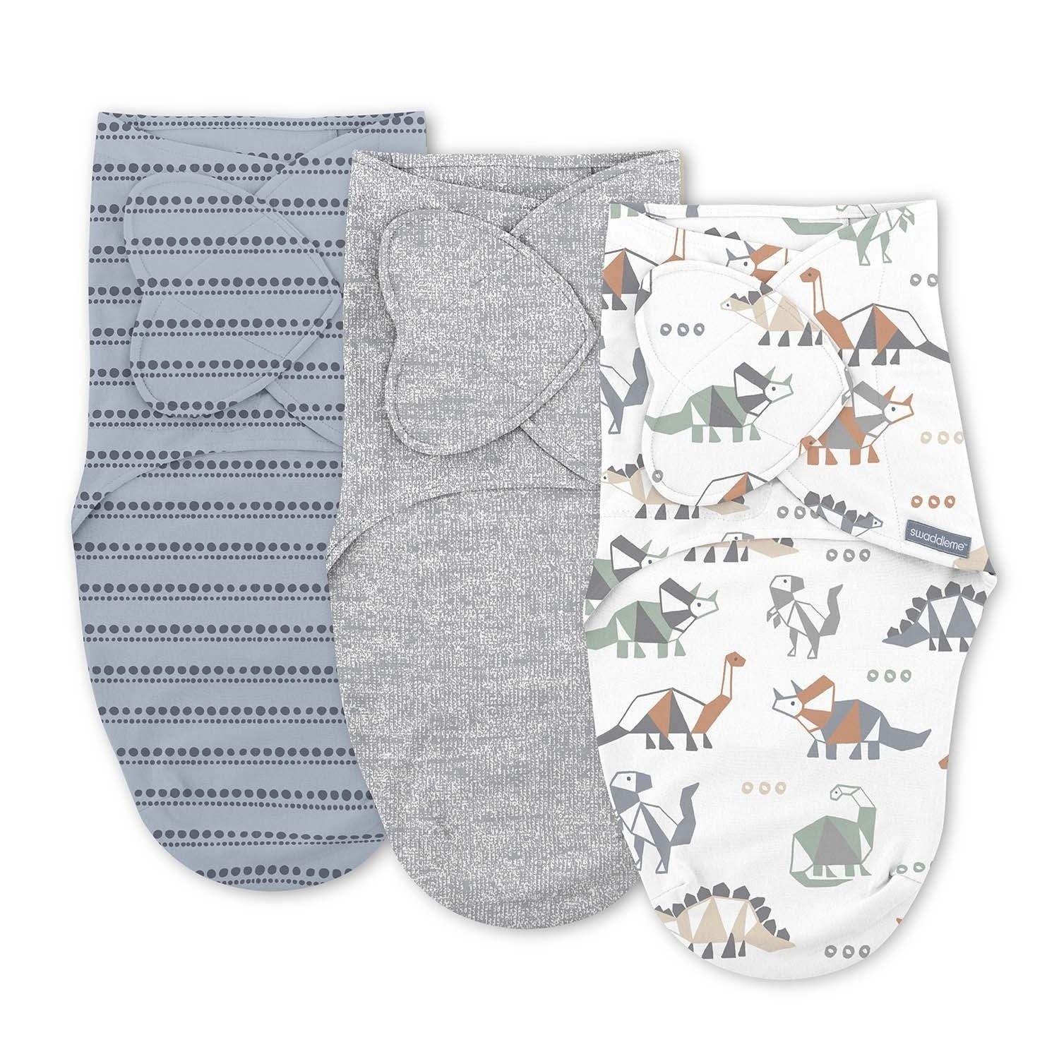 Monogram Collection Swaddle - Dino Mite 3-pack