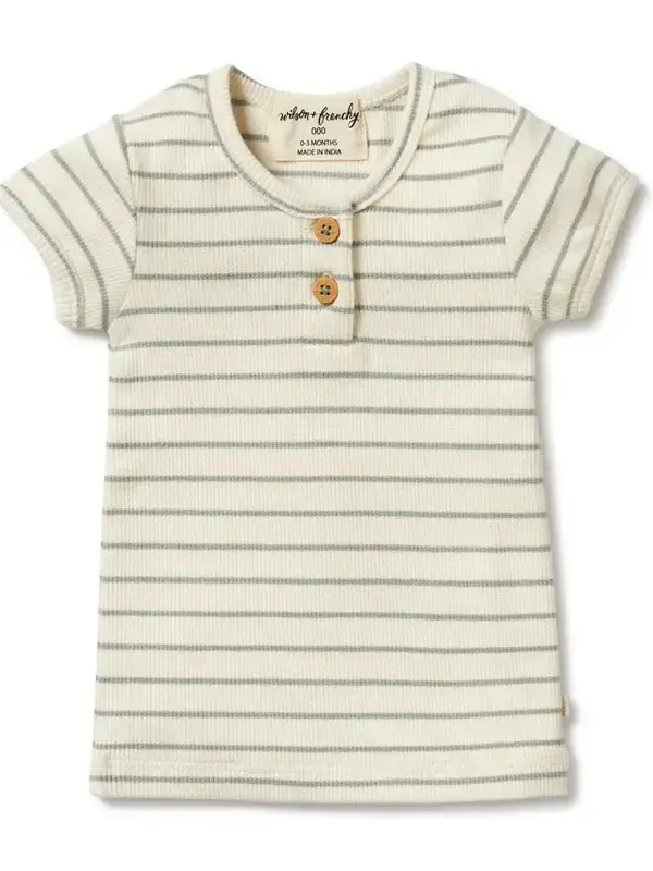 Wilson + Frenchy Henley Tee - Petit Sage