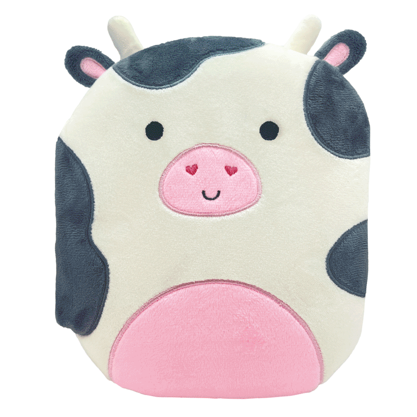 Happy Cow w/ Plush Cover