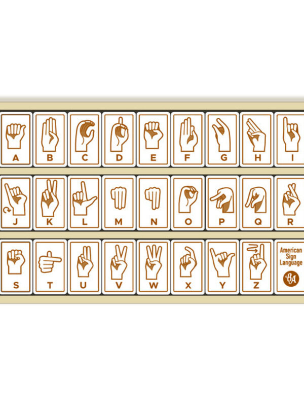 Begin Again Sign Language Alphabet Tiles