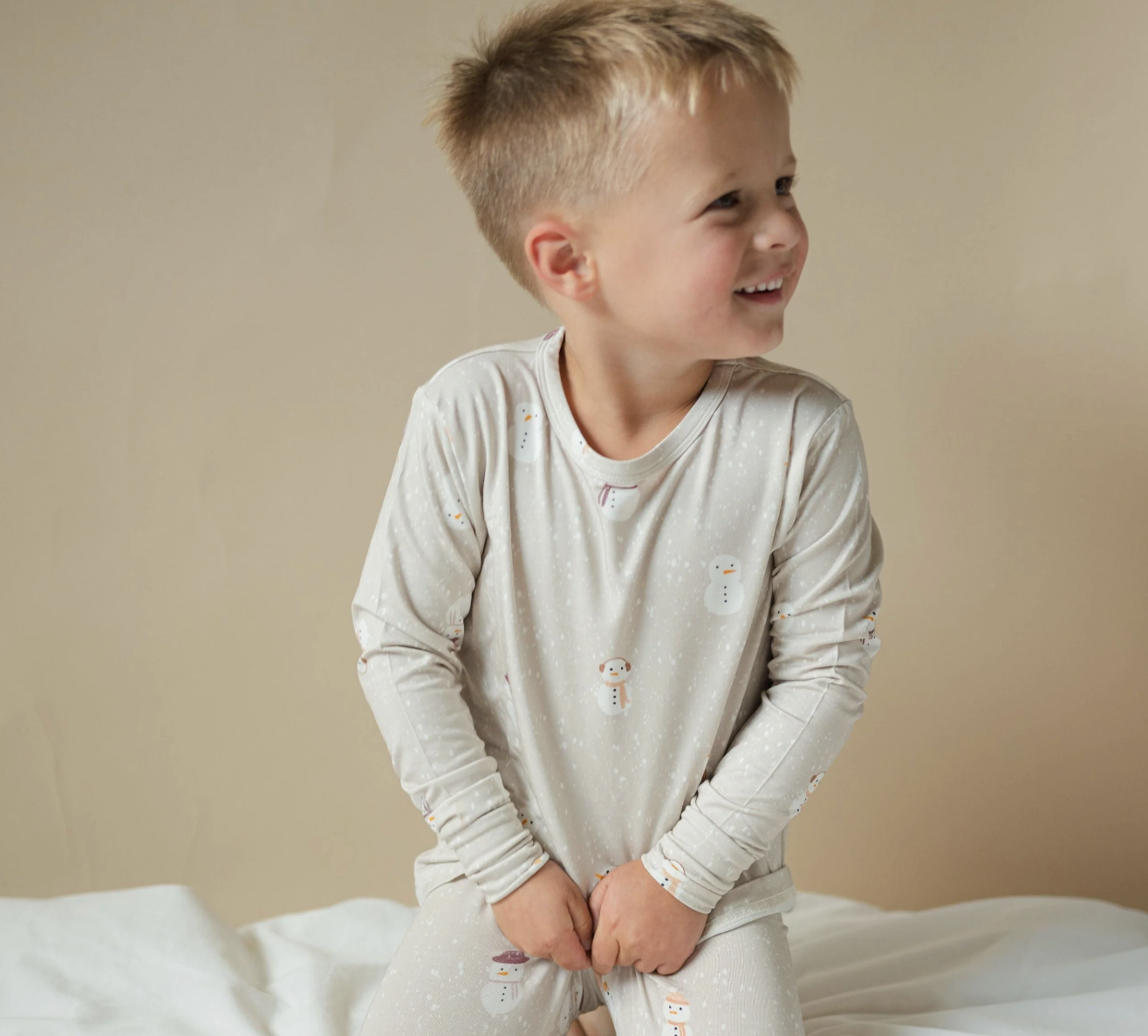 Roobear Bamboo Two-Piece Pajamas - Snowman