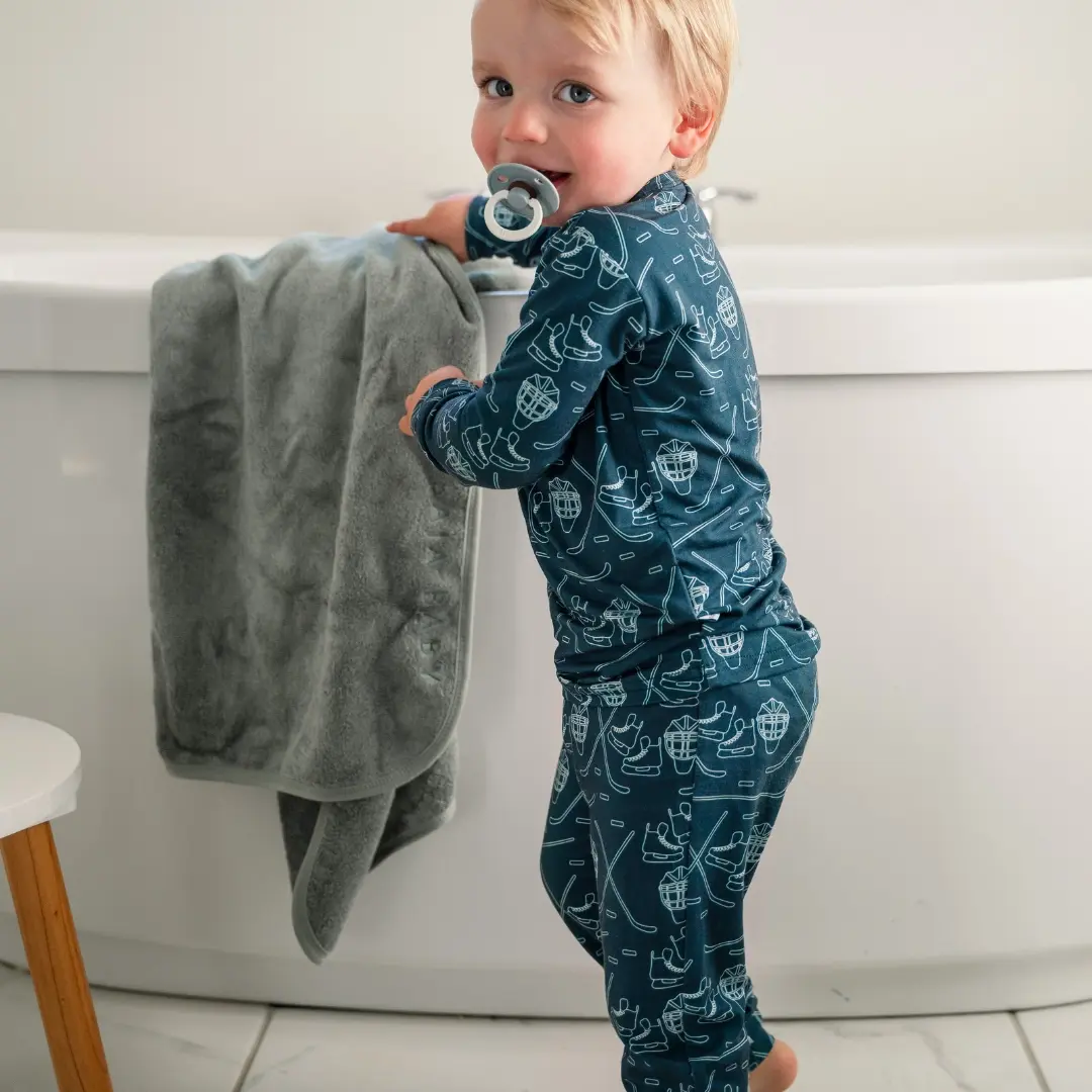 2 Piece Bamboo Set - Hockey