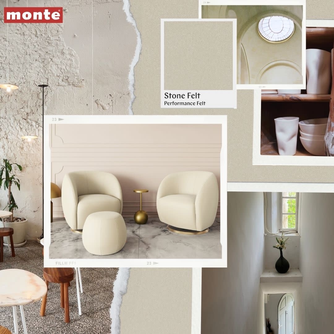 Monte Design Gem Swivel Glider w/ Gold Base