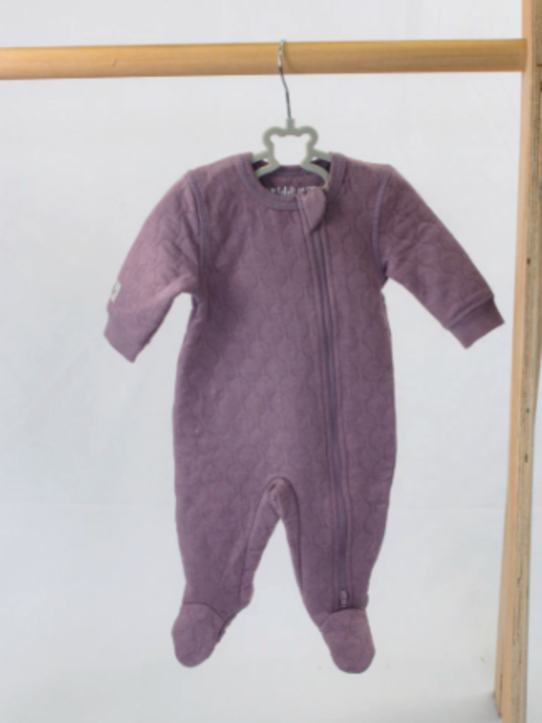 Juddlies Quilted Footie - Mauve