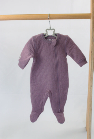 Juddlies Quilted Footie - Mauve