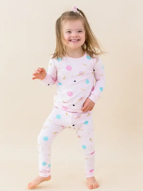 Kyte Long Sleeve Pajama Set - Sakura Space
