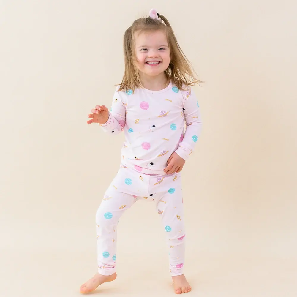 Kyte Long Sleeve Pajama Set - Sakura Space