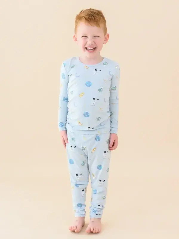 Kyte Long Sleeve Pajama Set - Ice Space