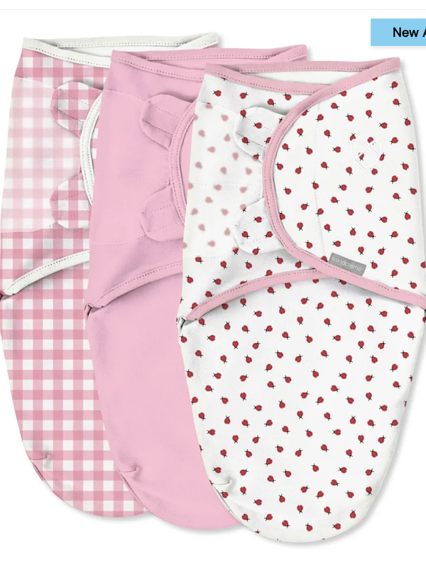 Monogram Collection Swaddle - Lady Bug Picnic 3-pack