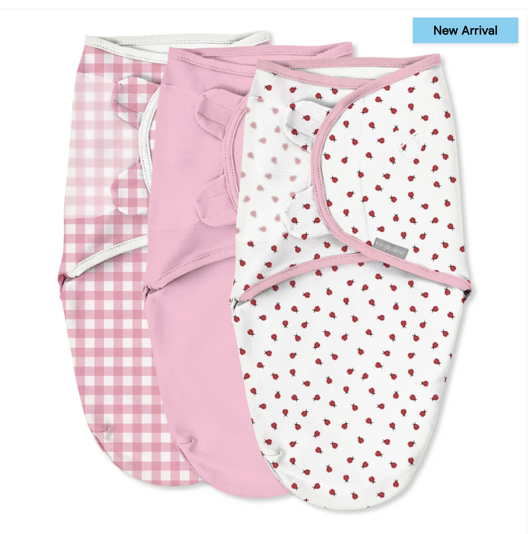 Monogram Collection Swaddle - Lady Bug Picnic 3-pack