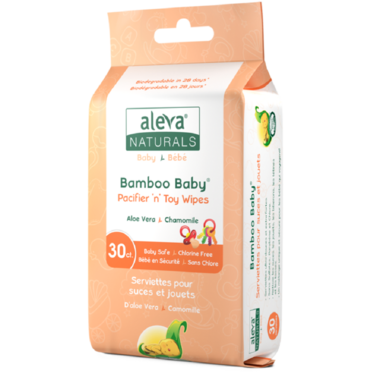 Bamboo Baby Pacifier + Toy Wipes