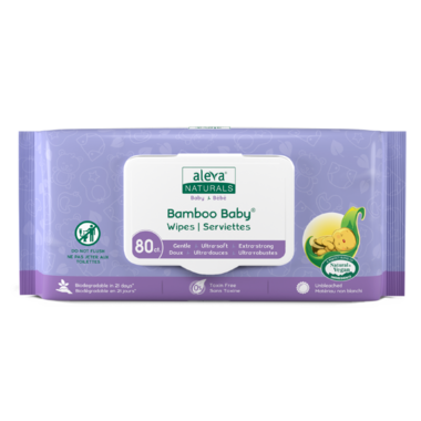 Bamboo Baby Wipes - 80 Count