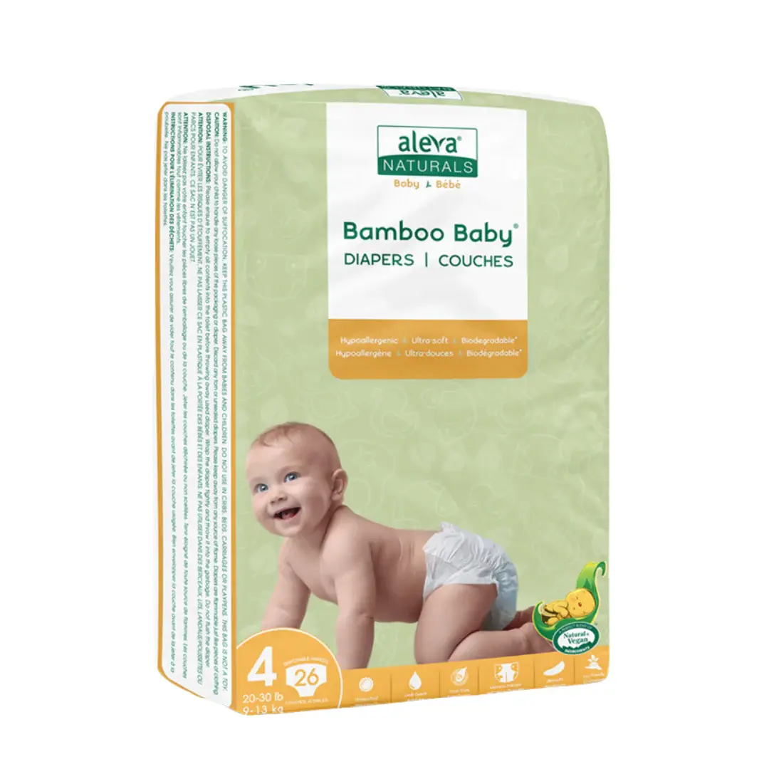 Bamboo Baby Diapers - Size 4 (20-30lbs)