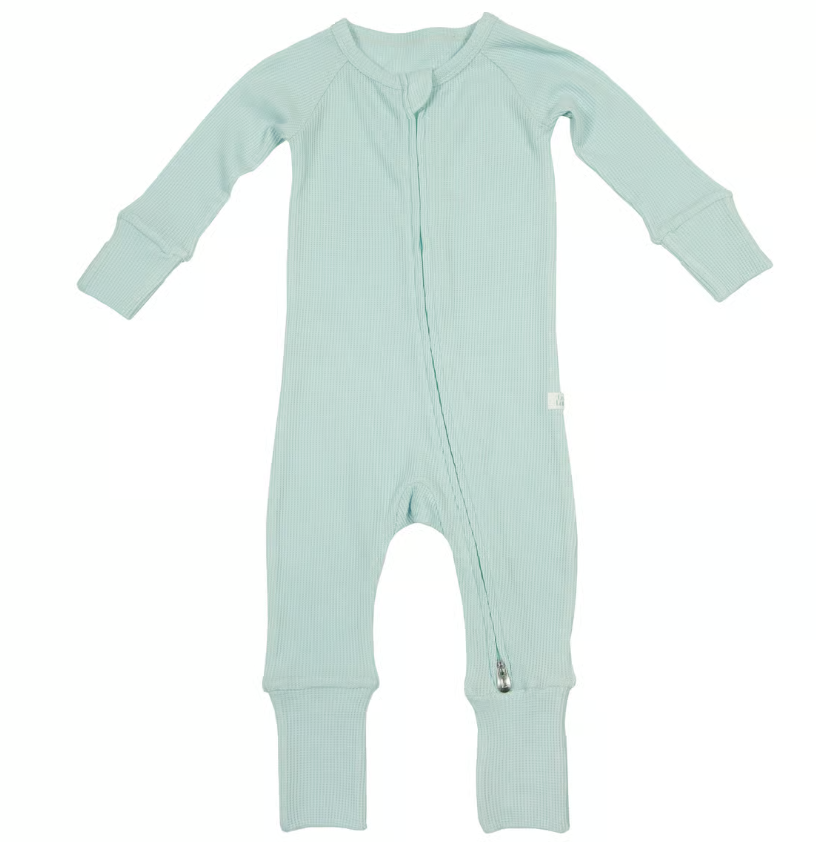 Loulou Lollipop Waffle Sleeper - Seaglass