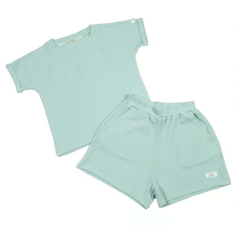 Waffle Top + Bottom - Seaglass