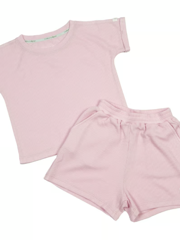 Loulou Lollipop Waffle Top + Bottom - Lilac