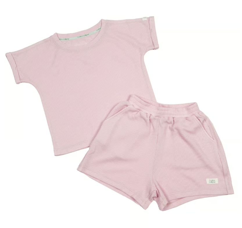 Waffle Top + Bottom - Lilac