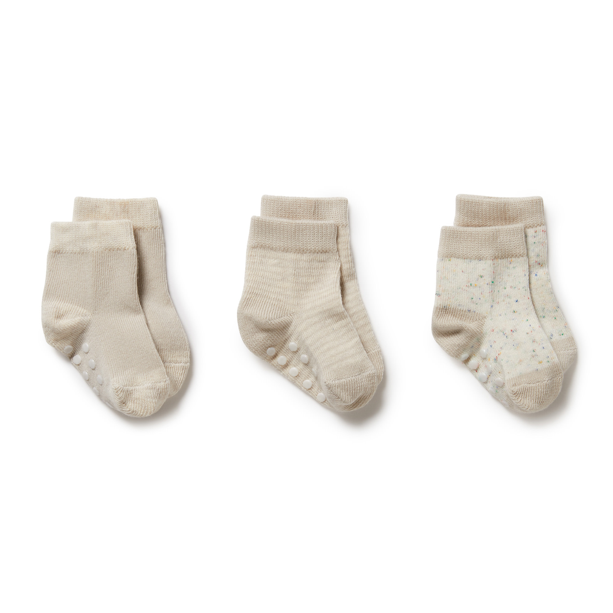 3 Pack Baby Socks - Cotton Nylon Kit