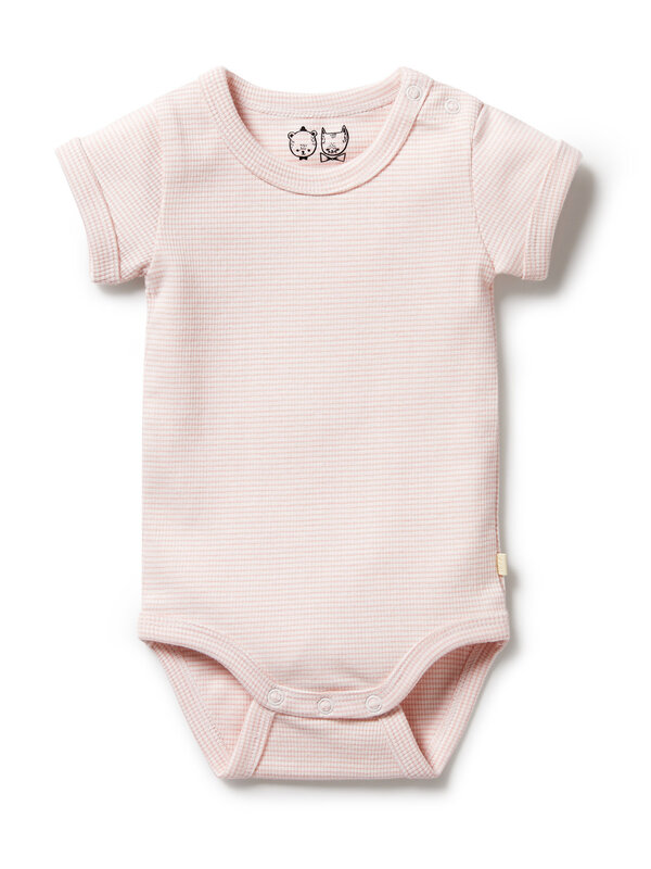 Wilson + Frenchy Stripe Rib Bodysuit - Cantaloupe
