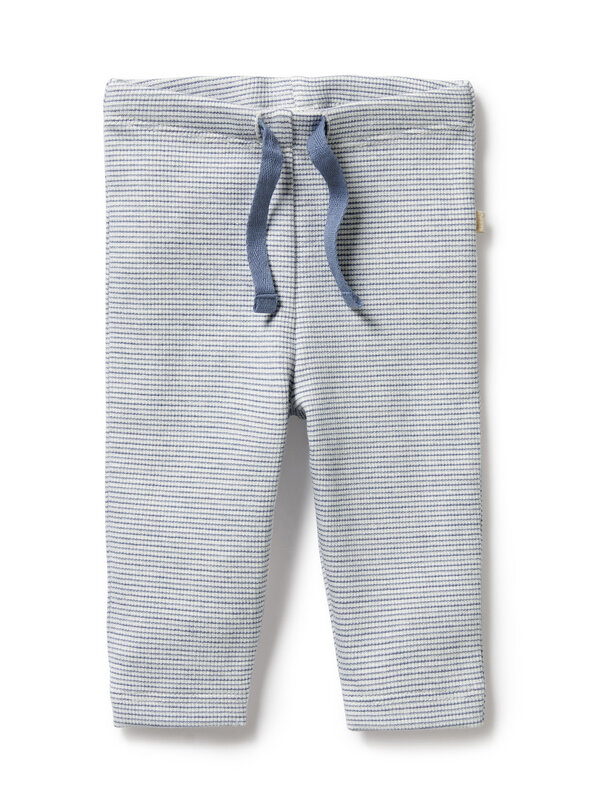 Wilson + Frenchy Stripe Rib Legging - Rain Drop
