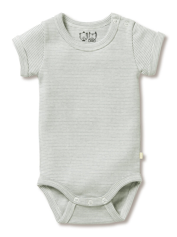 Wilson + Frenchy Stripe Rib Bodysuit - Fern