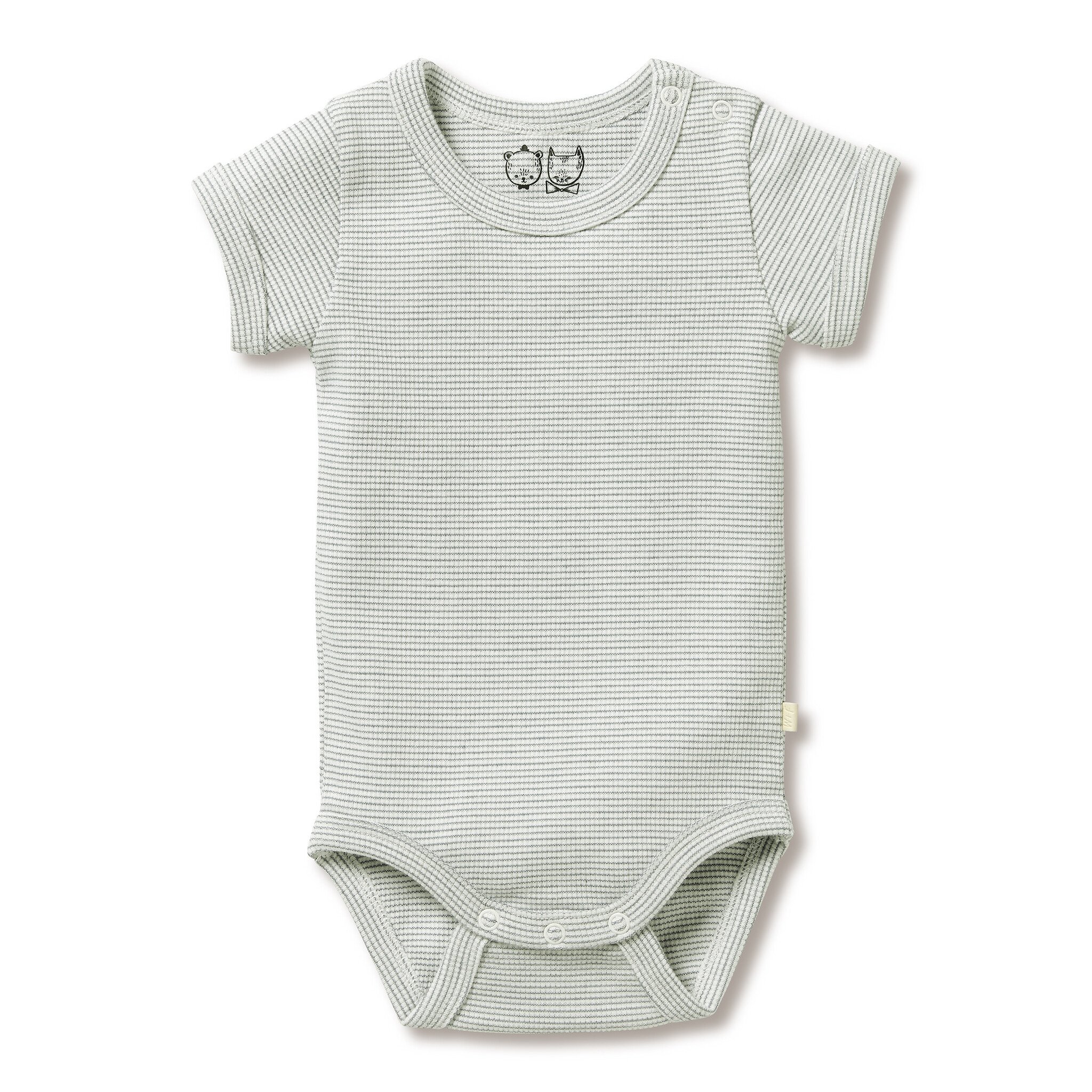 Stripe Rib Bodysuit - Fern