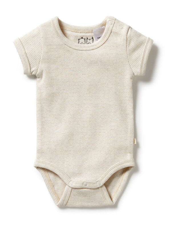 Wilson + Frenchy Stripe Rib Bodysuit - Oatmeal