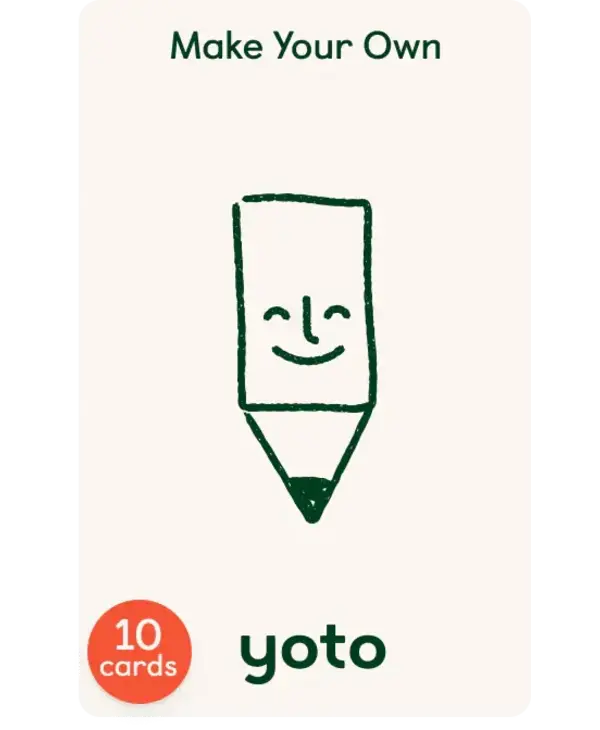 Yoto Make Your Own Cards Pack Of 10 Hello Baby yoto-make-your-own-cards-pack-of-10-hello-baby