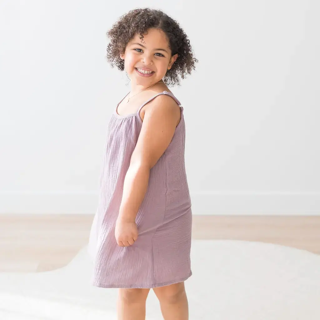 Adjustable Strap Dress - Lilac