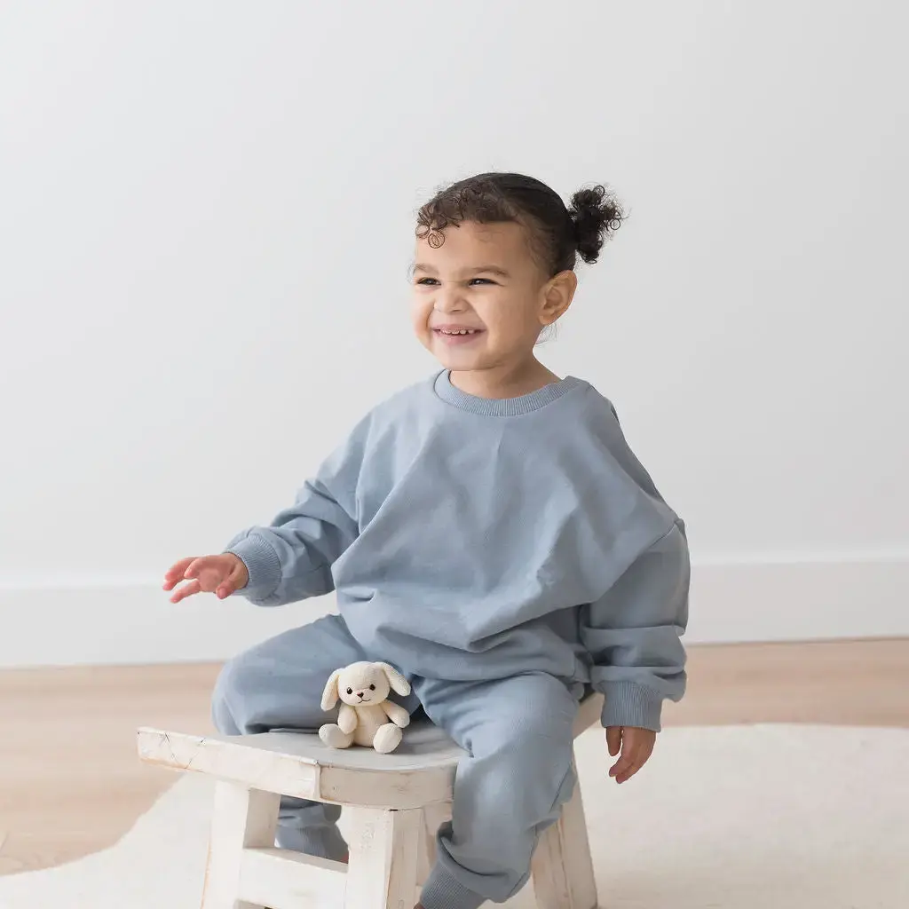 Sweatshirt + Jogger Set - Fog
