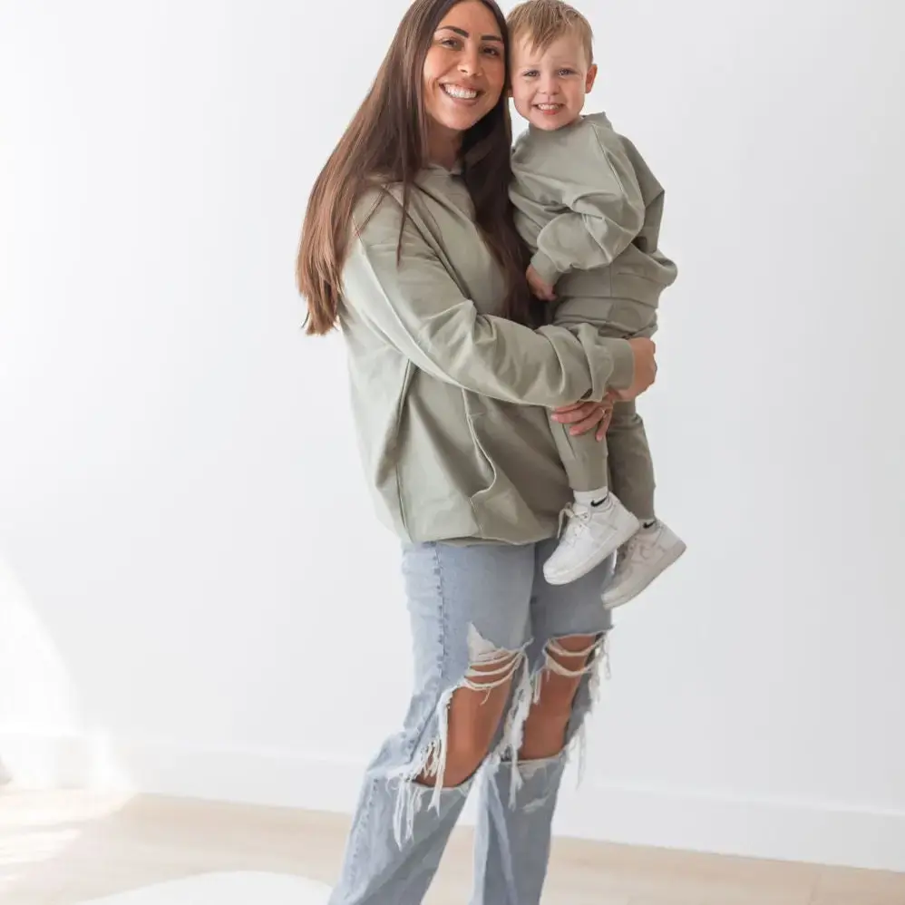 Sweatshirt + Jogger Set - Basil