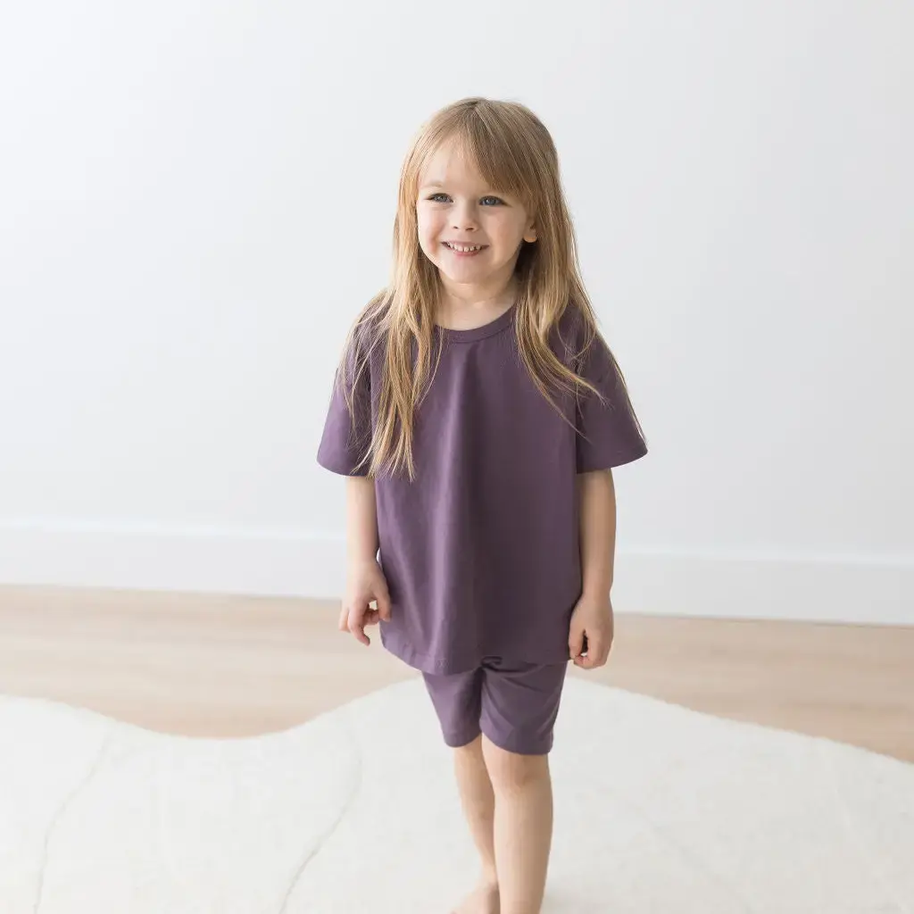 T-Shirt + Short Set - Elderberry