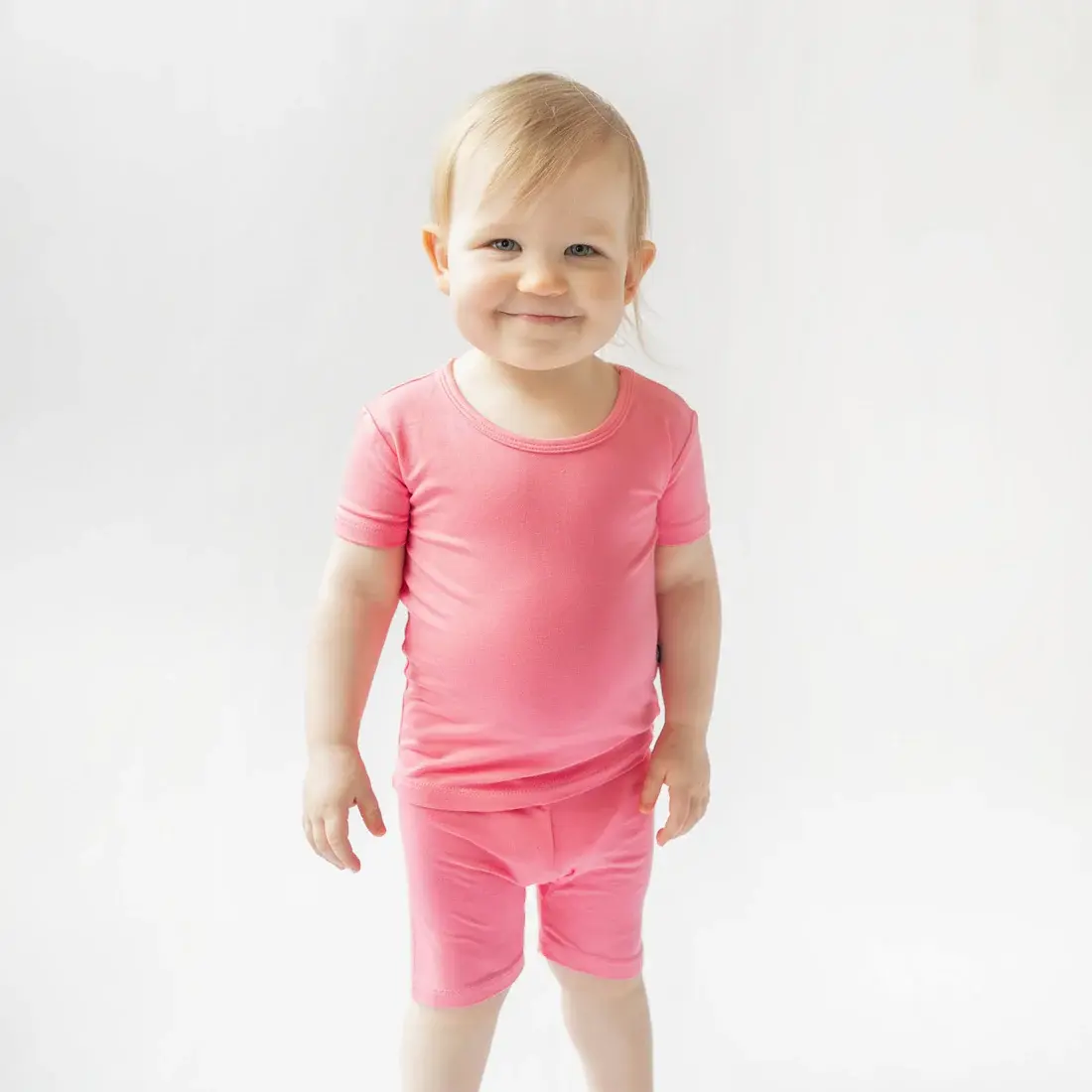Kyte Short Sleeve Pajama Set - Guava