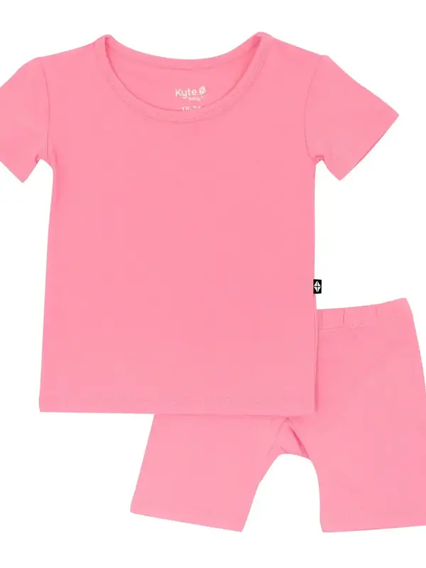 Kyte Short Sleeve Pajama Set - Guava
