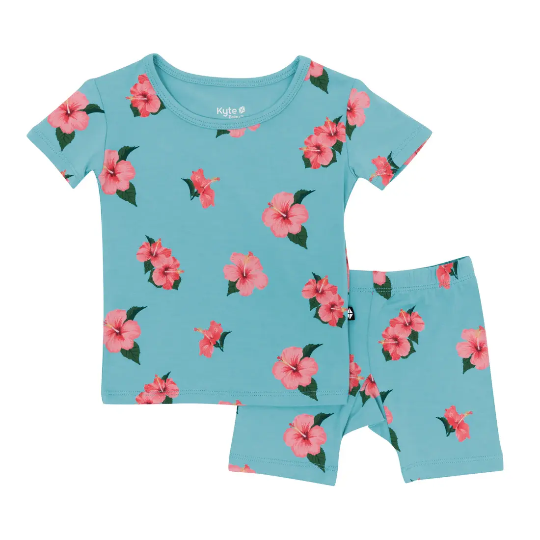 Kyte Short Sleeve Pajama Set - Hibiscus
