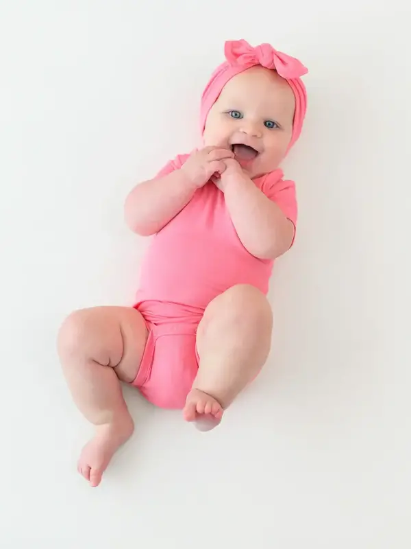 Kyte Short Sleeve Bodysuit - Guava