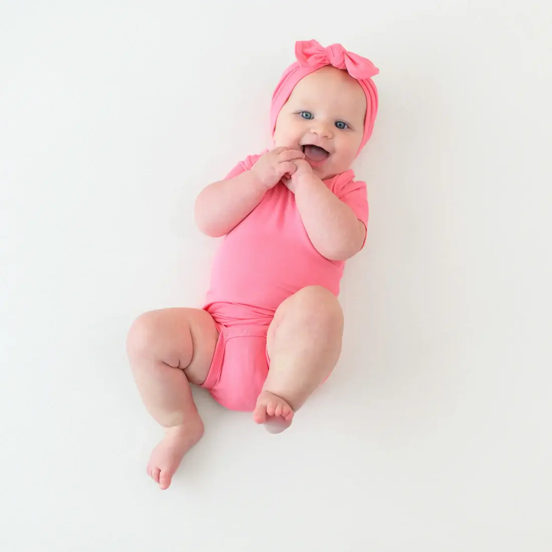 Kyte Short Sleeve Bodysuit - Guava