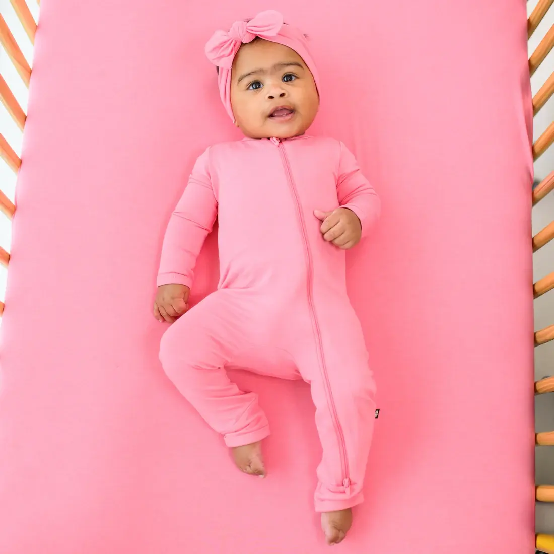 Kyte Zipper Romper - Guava