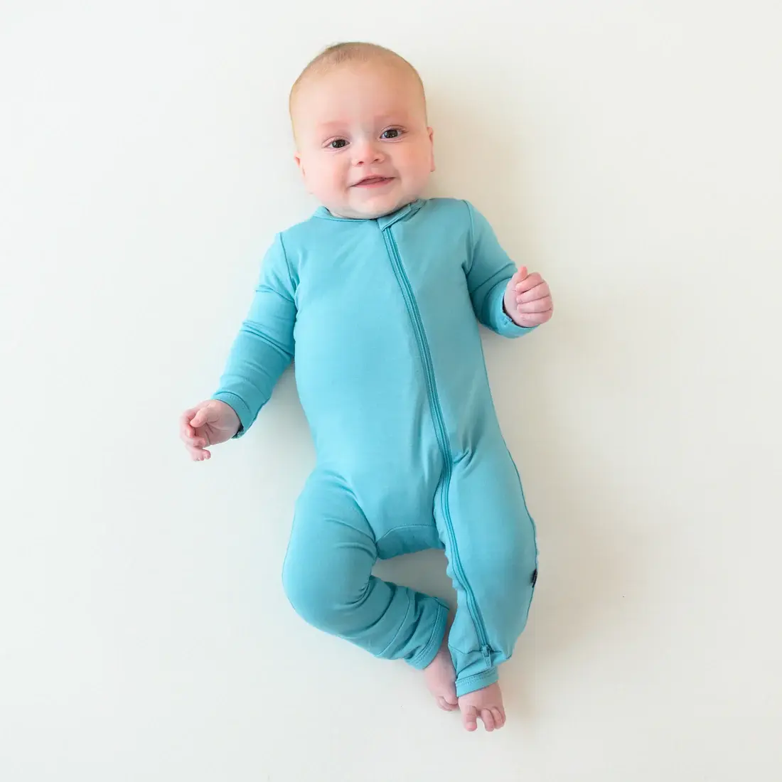 Kyte Zipper Romper - Makai