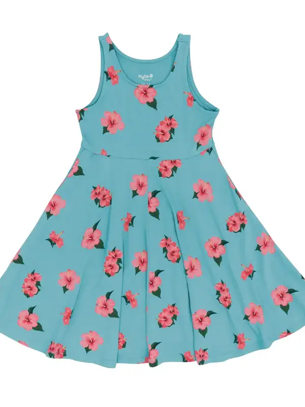 Kyte Tank Twirl Dress - Hibiscus