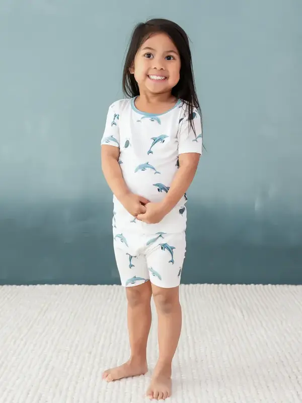 Kyte Short Sleeve Pajama Set - Dolphin